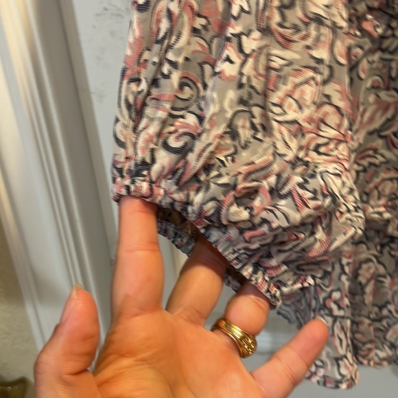 Saints & Secrets Floral Ruffled Balloon Sleeve Dress S - Picture 5 of 10